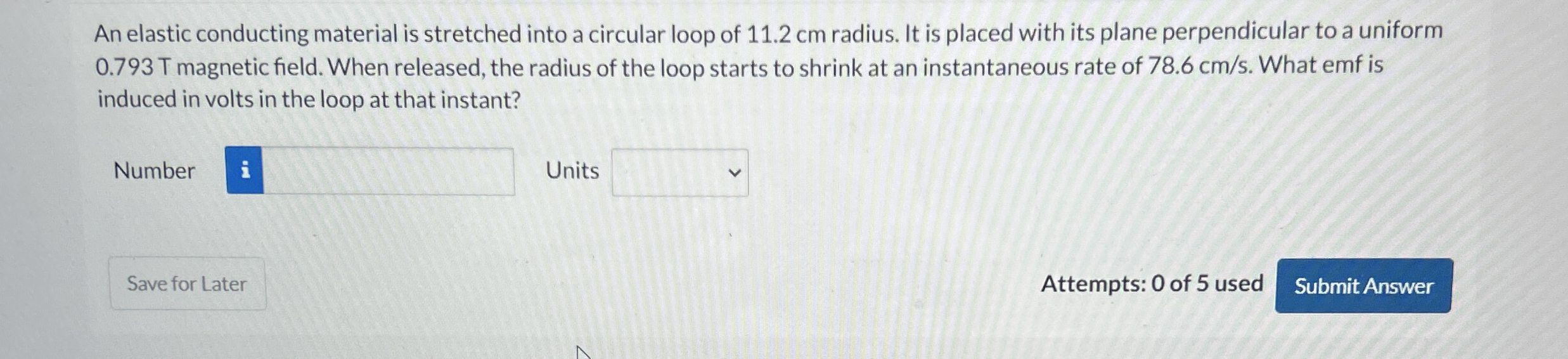 7 ) An elastic conducting material is stretched