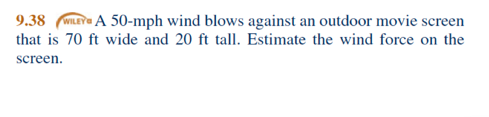 9 . 3 8 A 5 0 - m p h wind blows against an