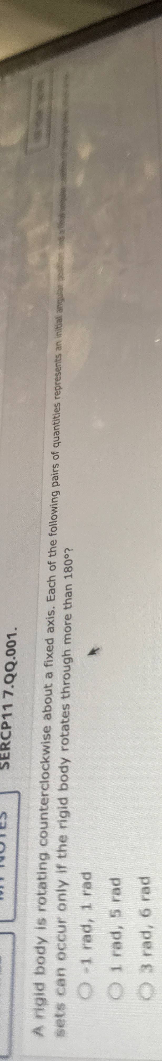 sets can occur only if the rigid body rotates