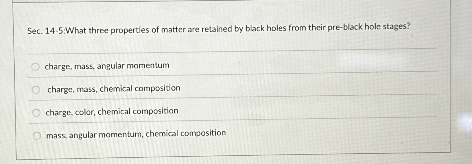 Sec. 1 4 - 5 : What three properties of matter