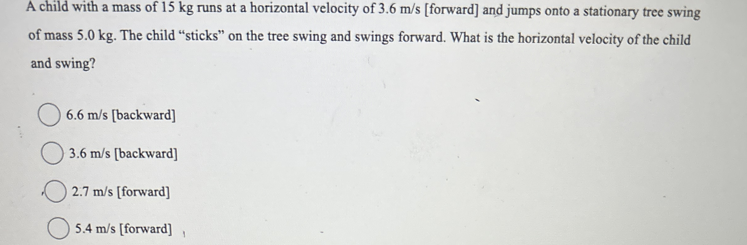 A child with a mass of 1 5 kg runs at a