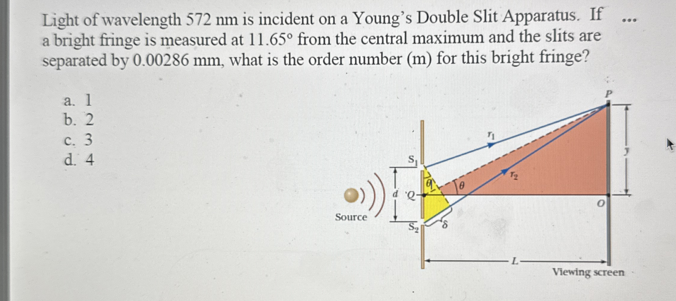 Light of wavelength 5 7 2 nm is incident on a