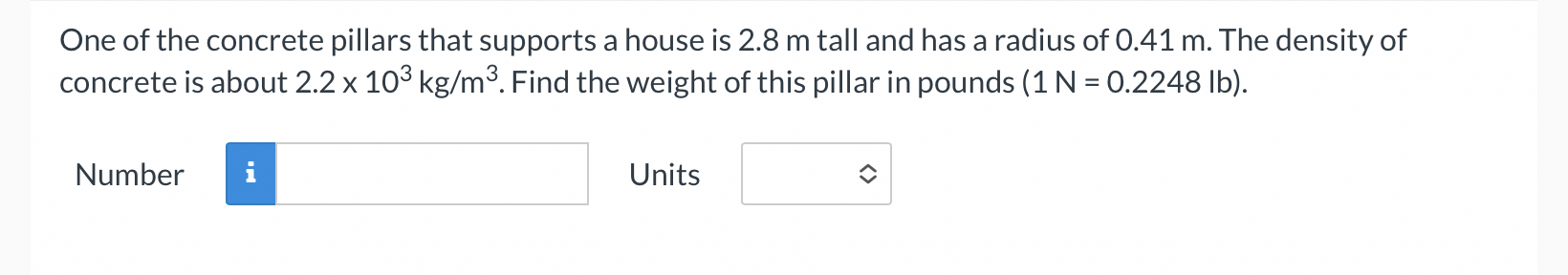 One of the concrete pillars that supports a house