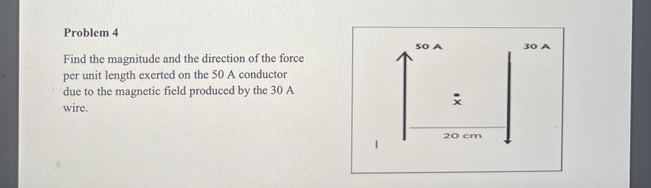 Problem 4 Find the magnitude and the direction of