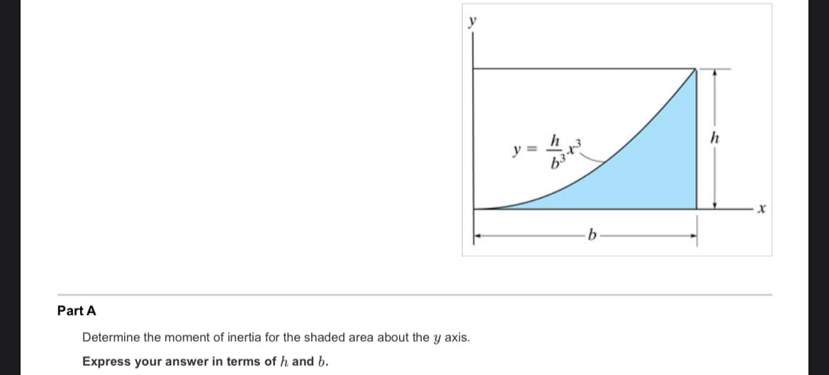 Part A Determine the moment of inertia for the