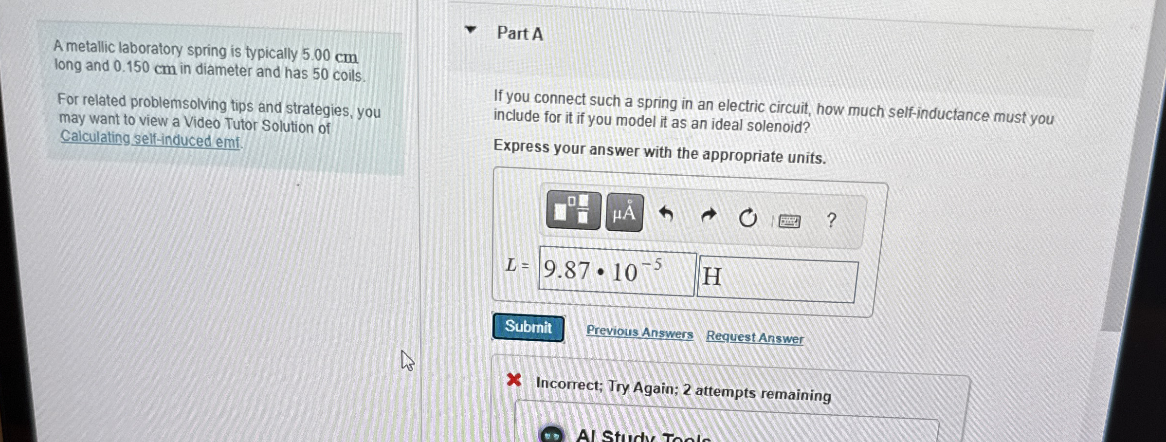 typically 5 . 0 0 cm r and has 5 0 coils. s and