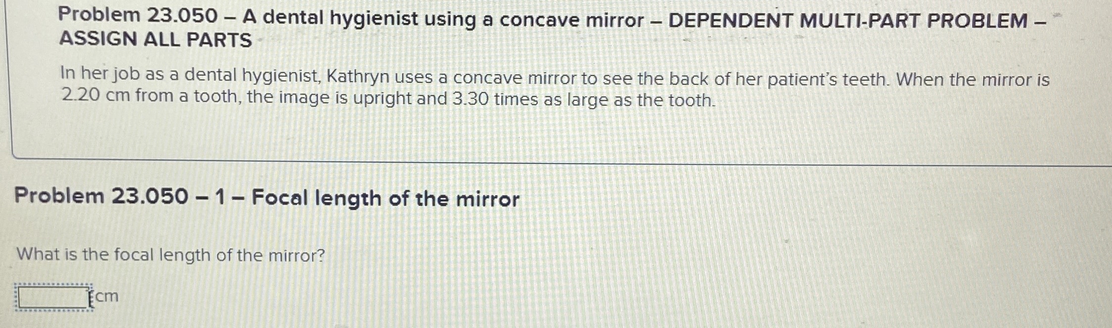 Problem 2 3 . 0 5 0 - A dental hygienist using a