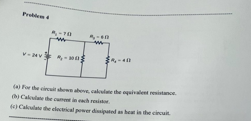 Problem 4 ( a ) For the circuit shown above,