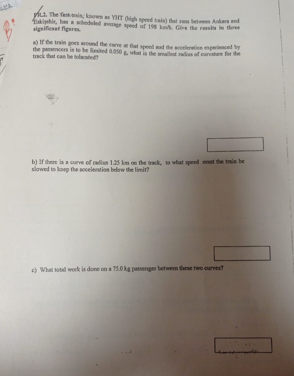 1 7 . 2 . The lfast train; known as YHT ( high