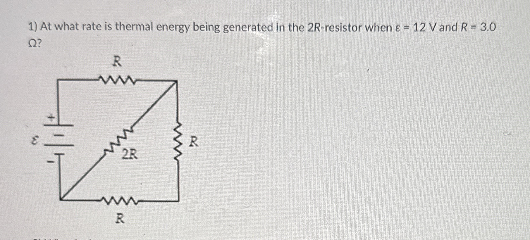 At what rate is thermal energy being generated in