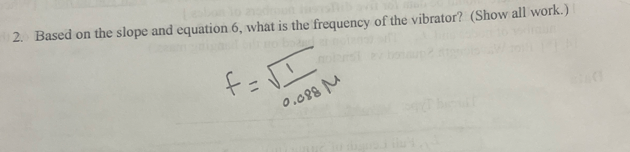 Based on the slope and equation 6 , what is the