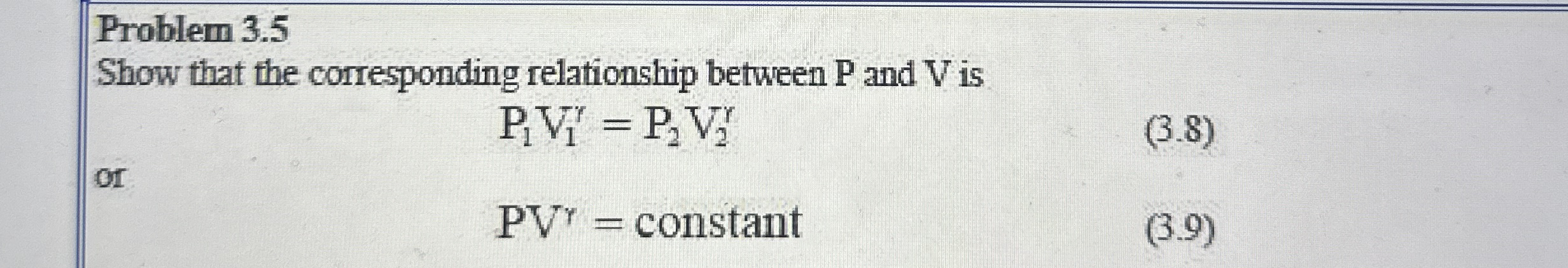 Problem 3 . 5 Show that the corresponding