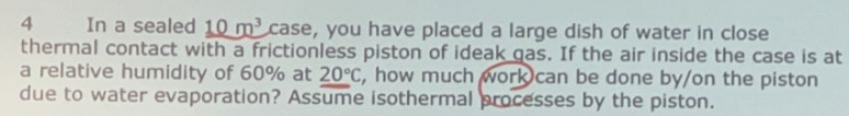 4 In a sealed \ ( 1 0 \ mathrm { ~m } ^ { 3 } \ )