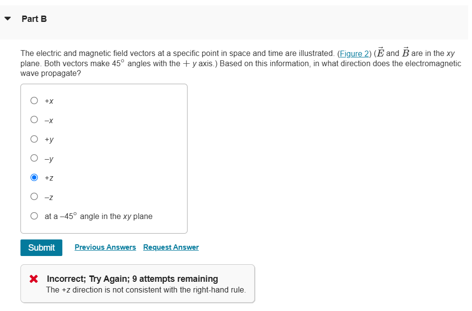 vec ( E ) and vec ( B ) are in the xy plane. Both