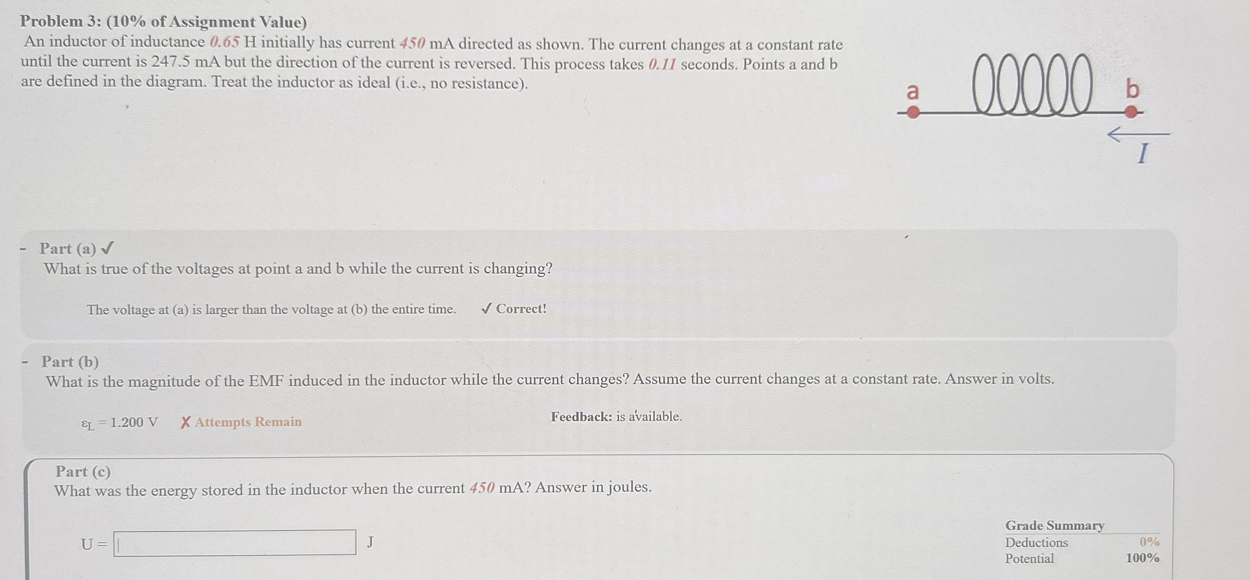 Problem 3 : ( 1 0 % of Assignment Value ) An