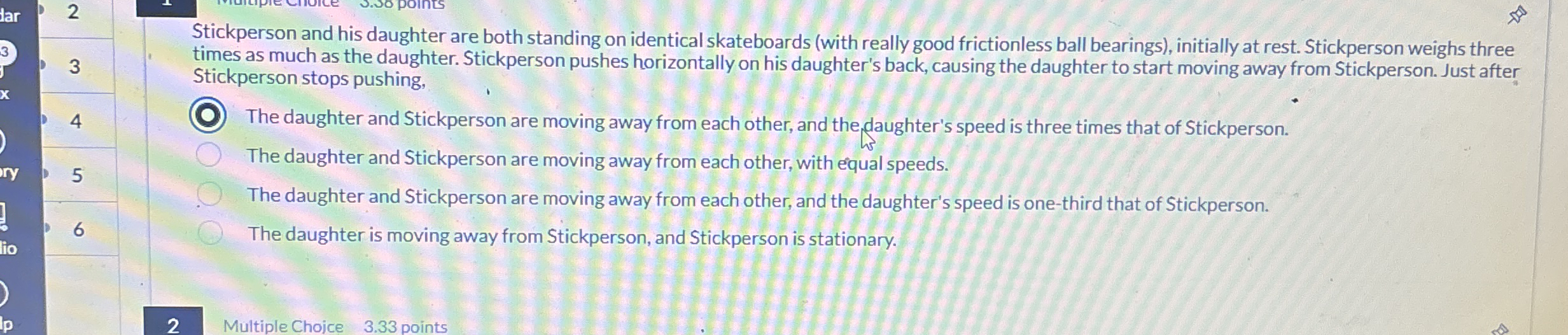 2 3 4 5 6 Stickperson and his daughter are both