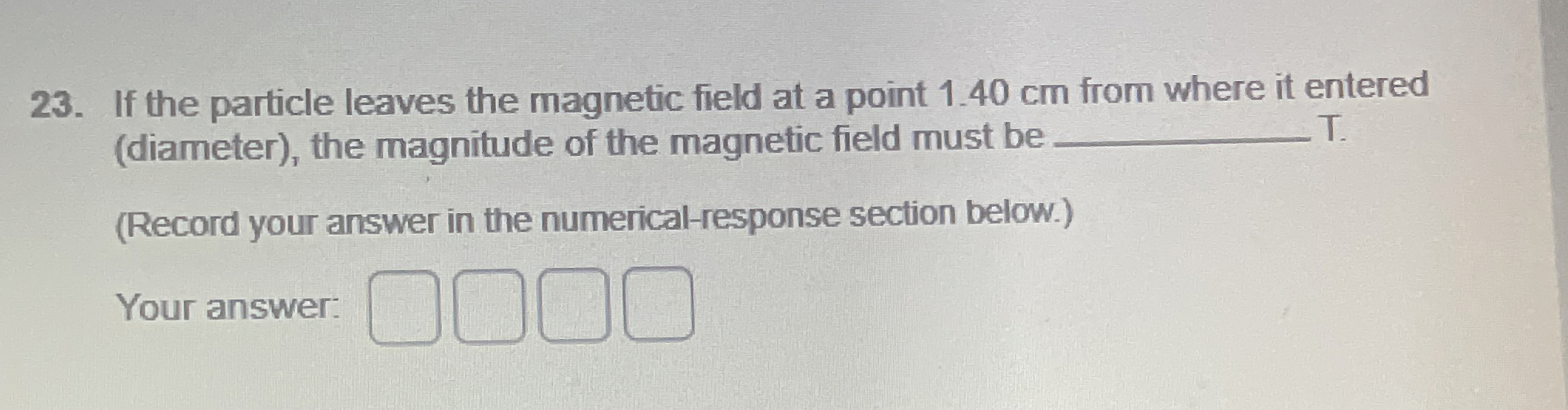 A mass spectrometer, illustrated below, uses a