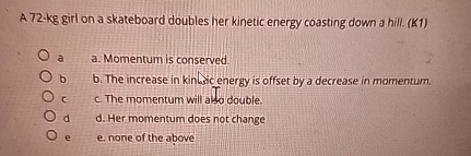 A 7 2 * k g girl on a skateboard doubles her
