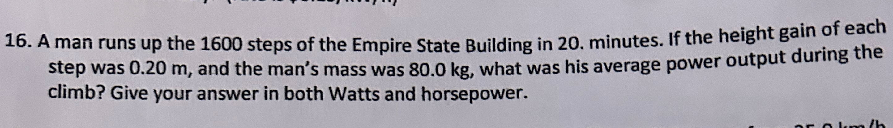 A man runs up the 1 6 0 0 steps of the Empire