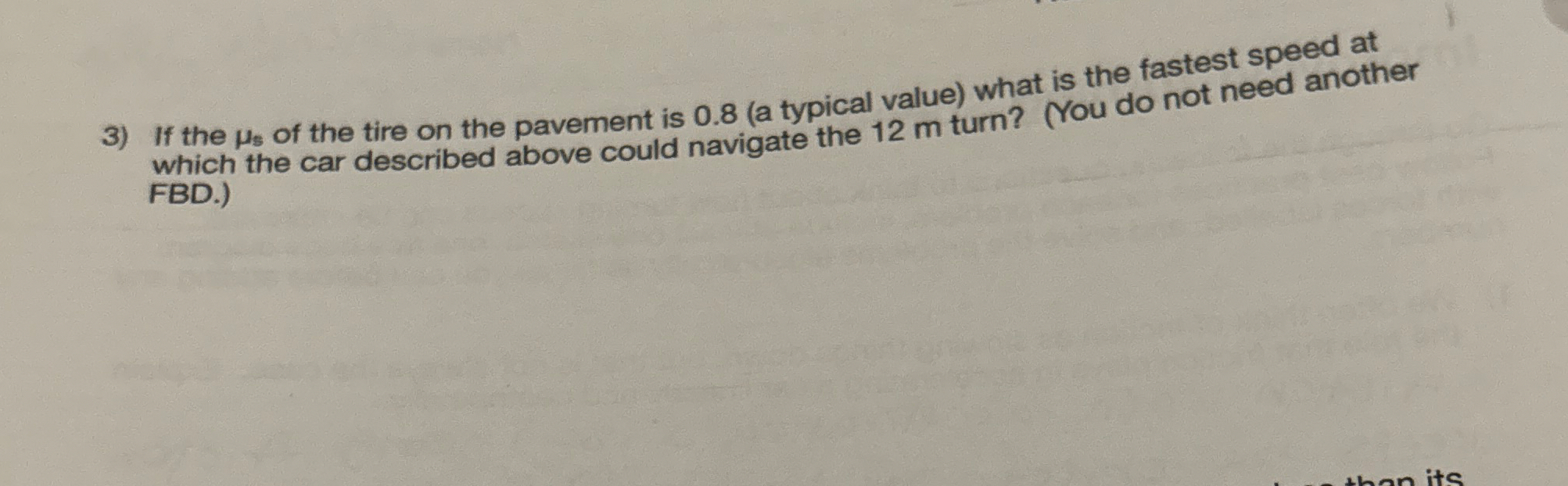If the s of the tire on the pavement is 0 . 8 ( a