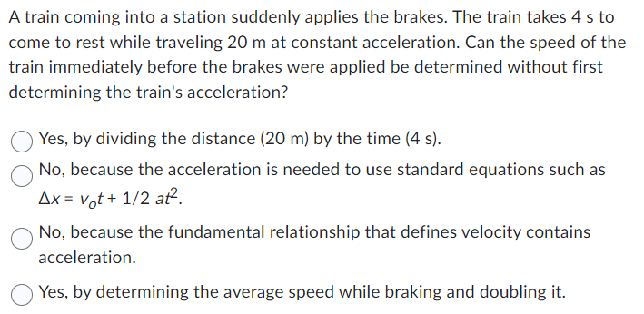A train coming into a station suddenly applies