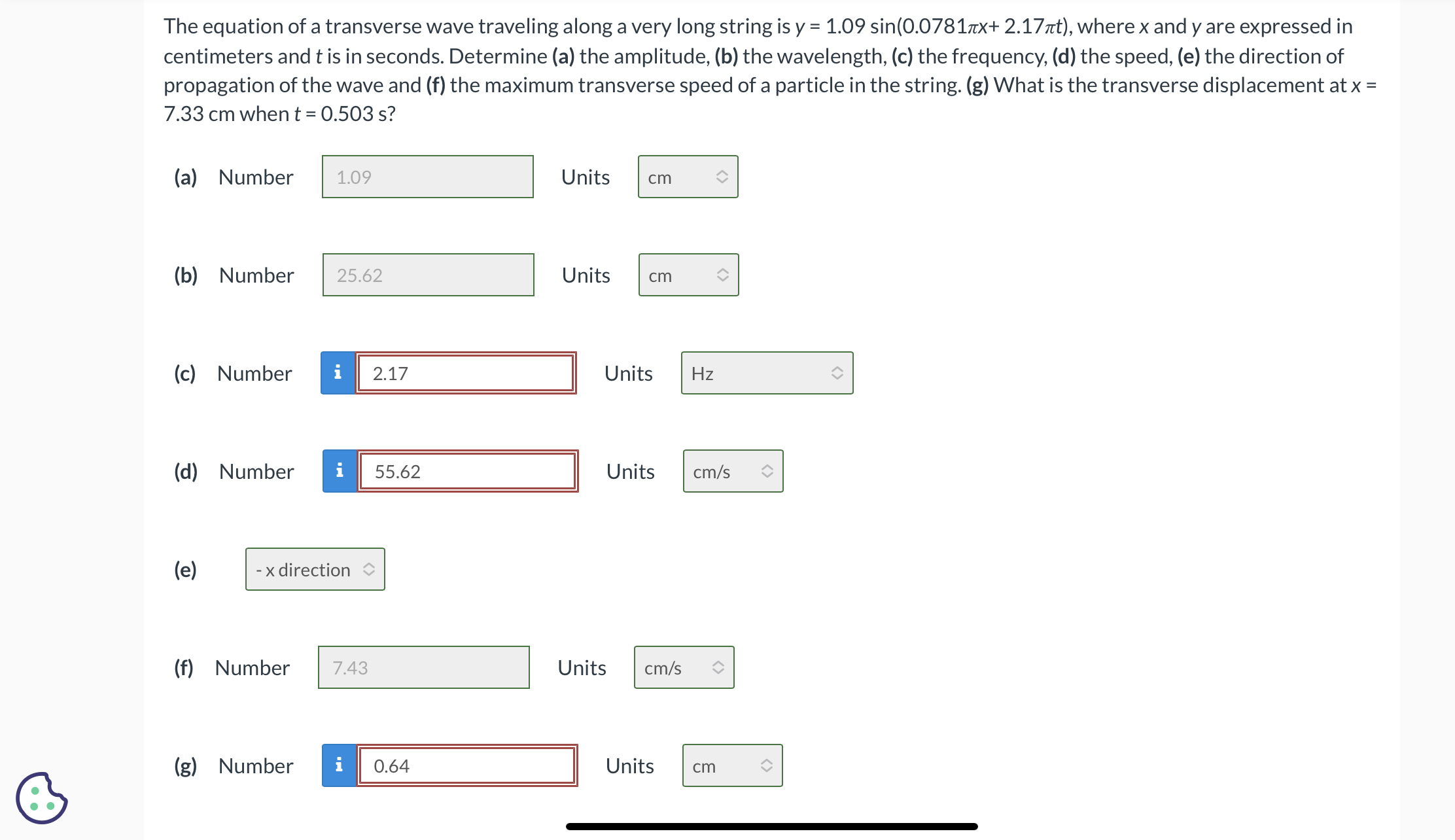 The equation of a transverse wave traveling along