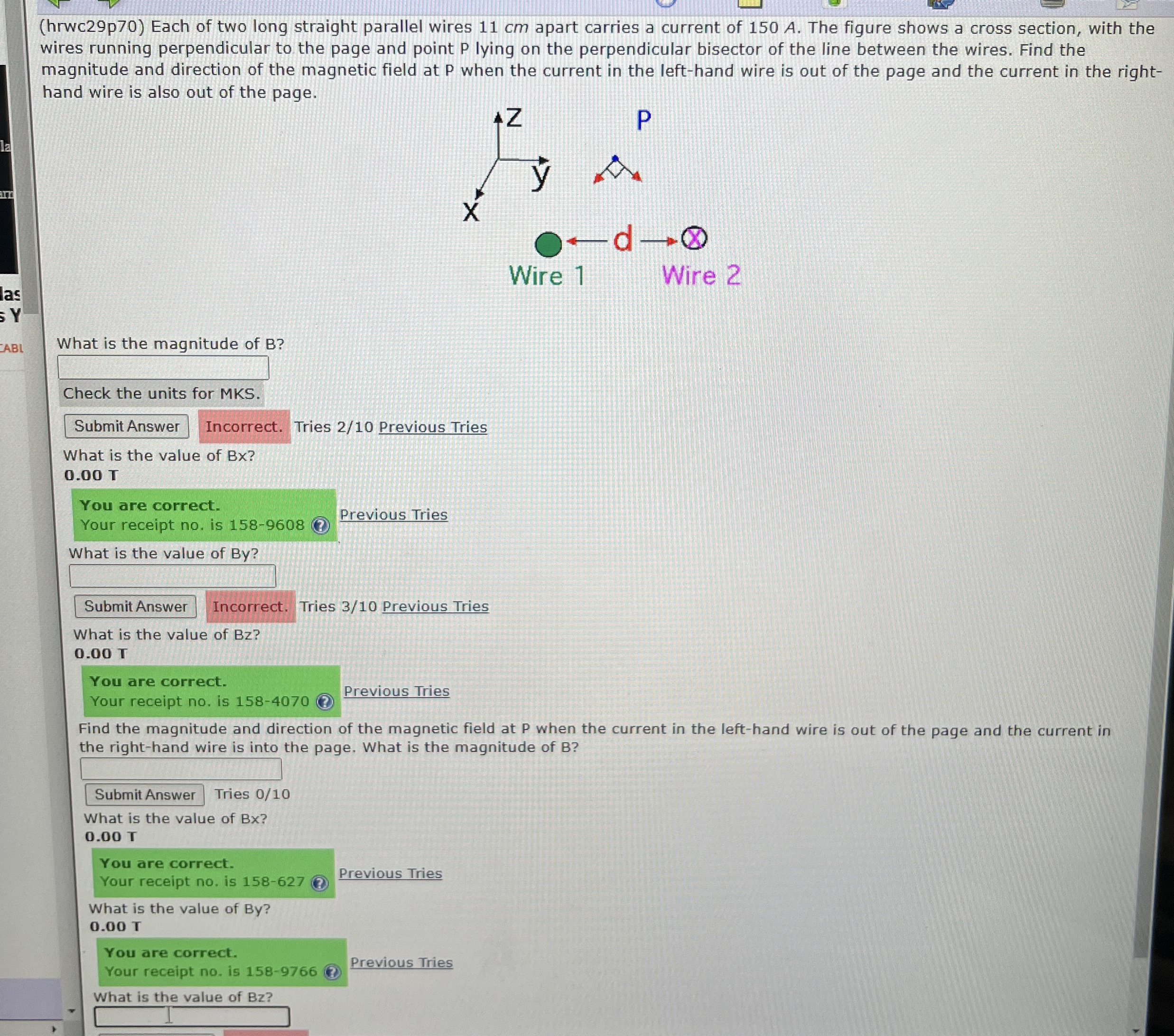( hrwc 2 9 p 7 0 ) Each of two long straight