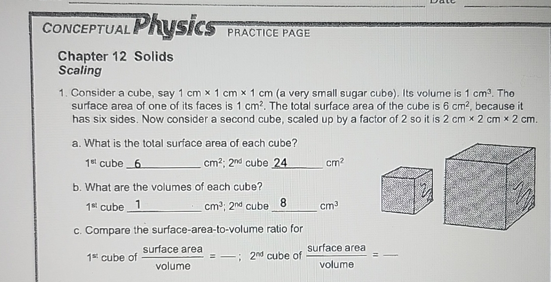 CONCEPTUAL PhUSICS PRACTICE PAGE Chapter 1 2