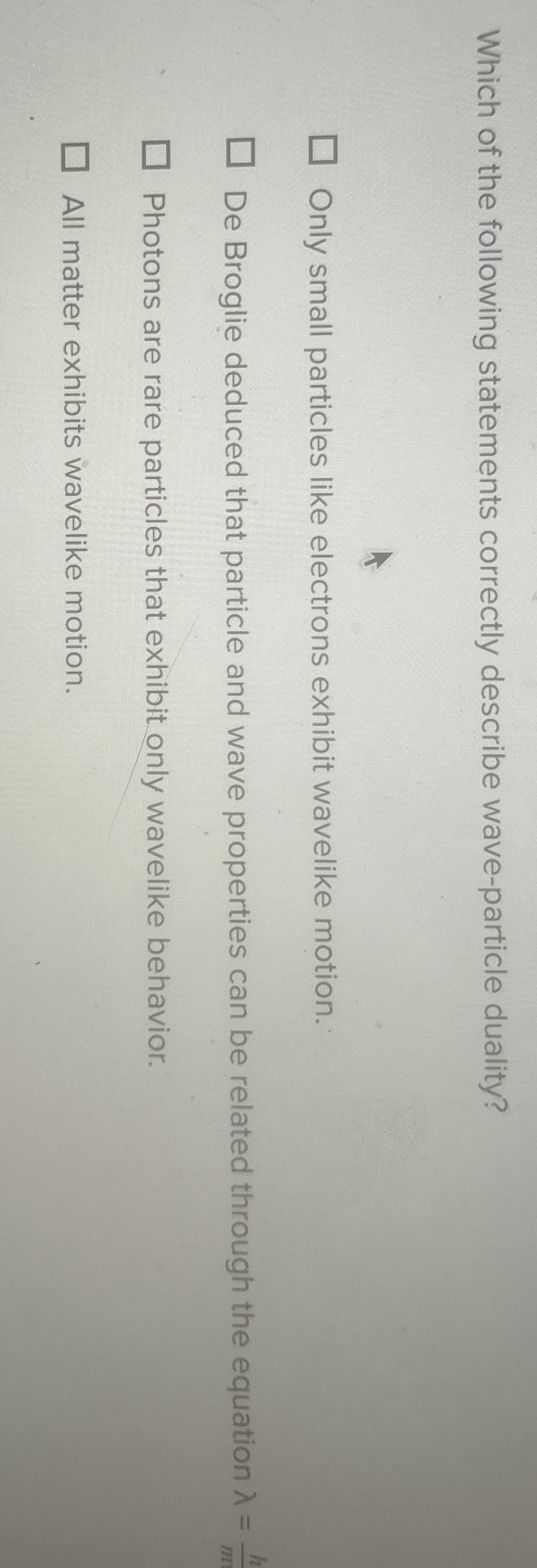 Which of the following statements correctly