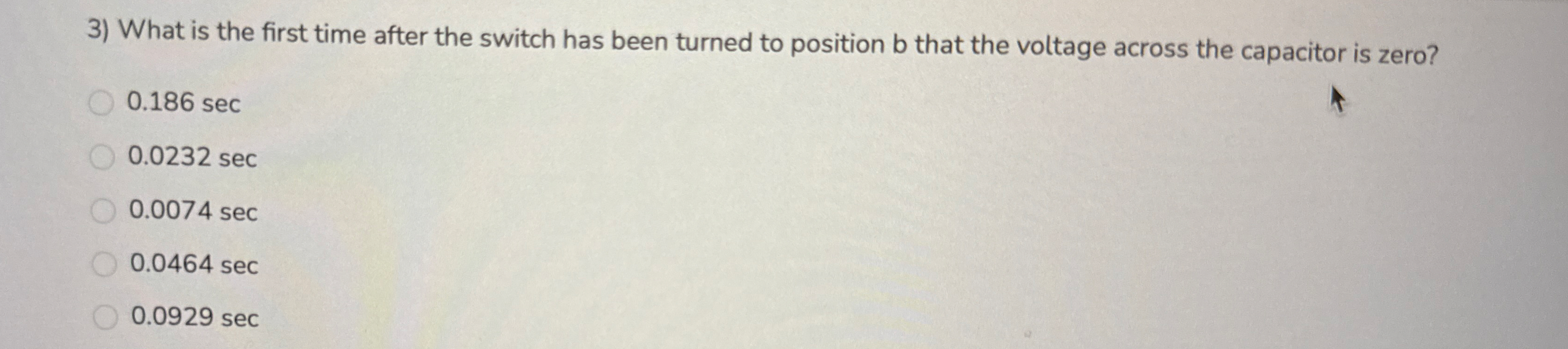 What is the first time after the switch has been