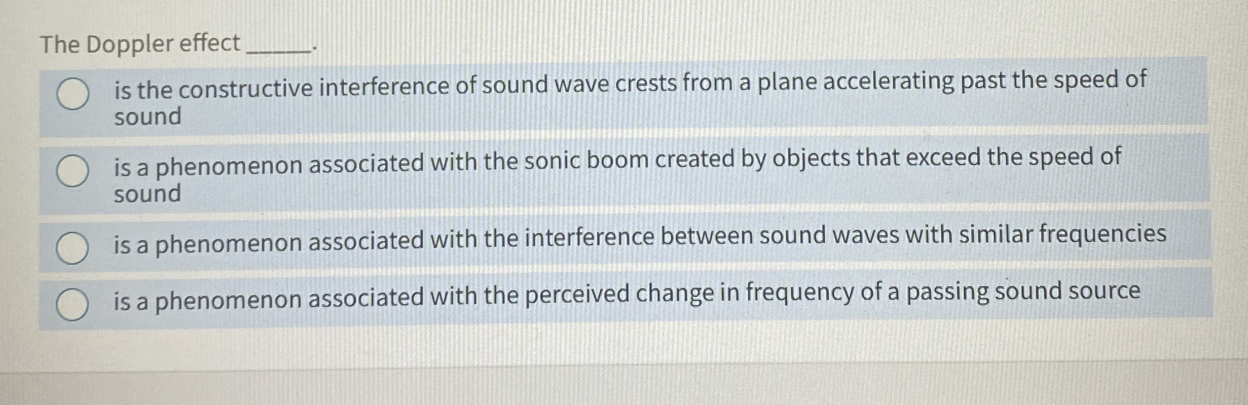 The Doppler effect q , is the constructive