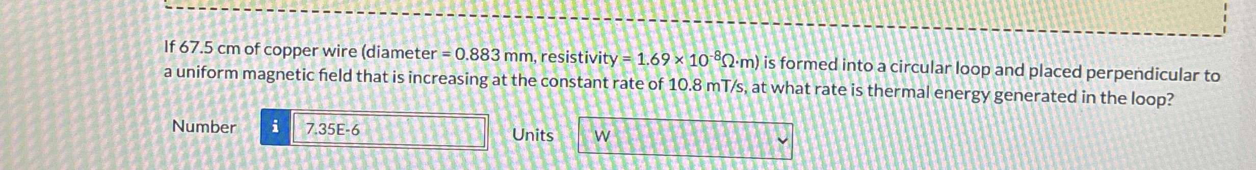 If 6 7 . 5 cm of copper wire ( diameter = 0 . 8 8
