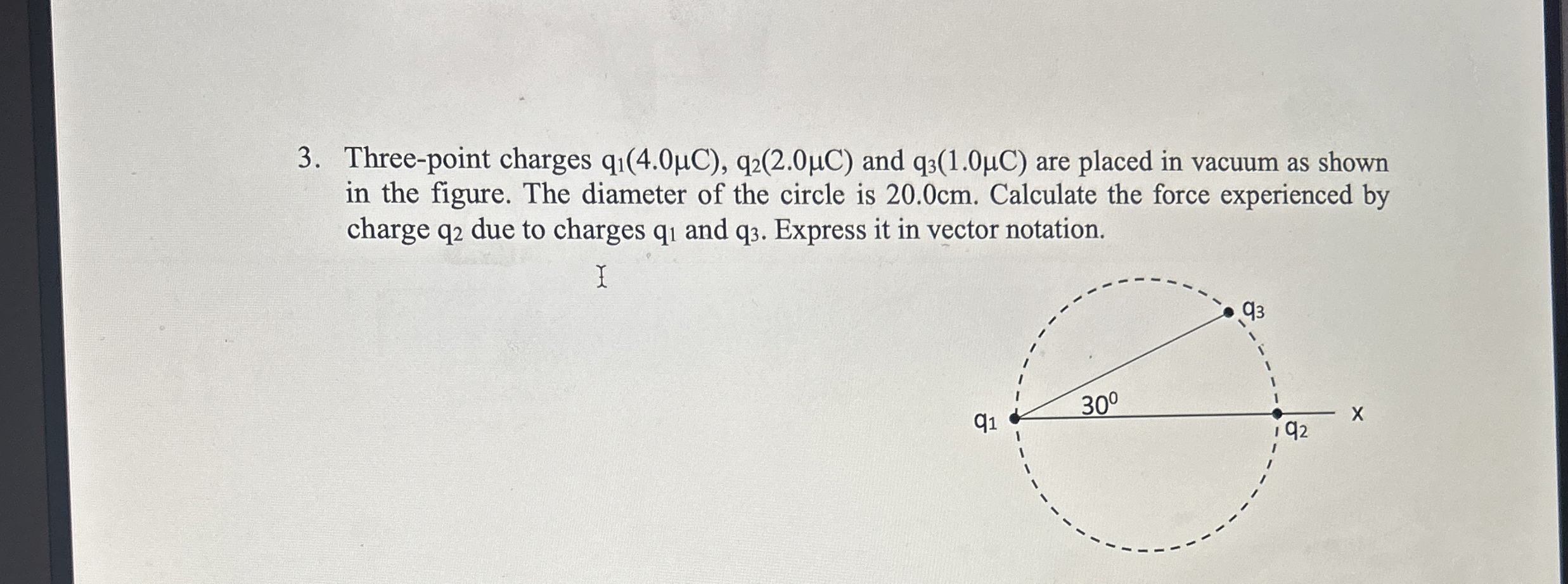 Two - point charges of + 0 . 5 C and + 1 . 0 C ,