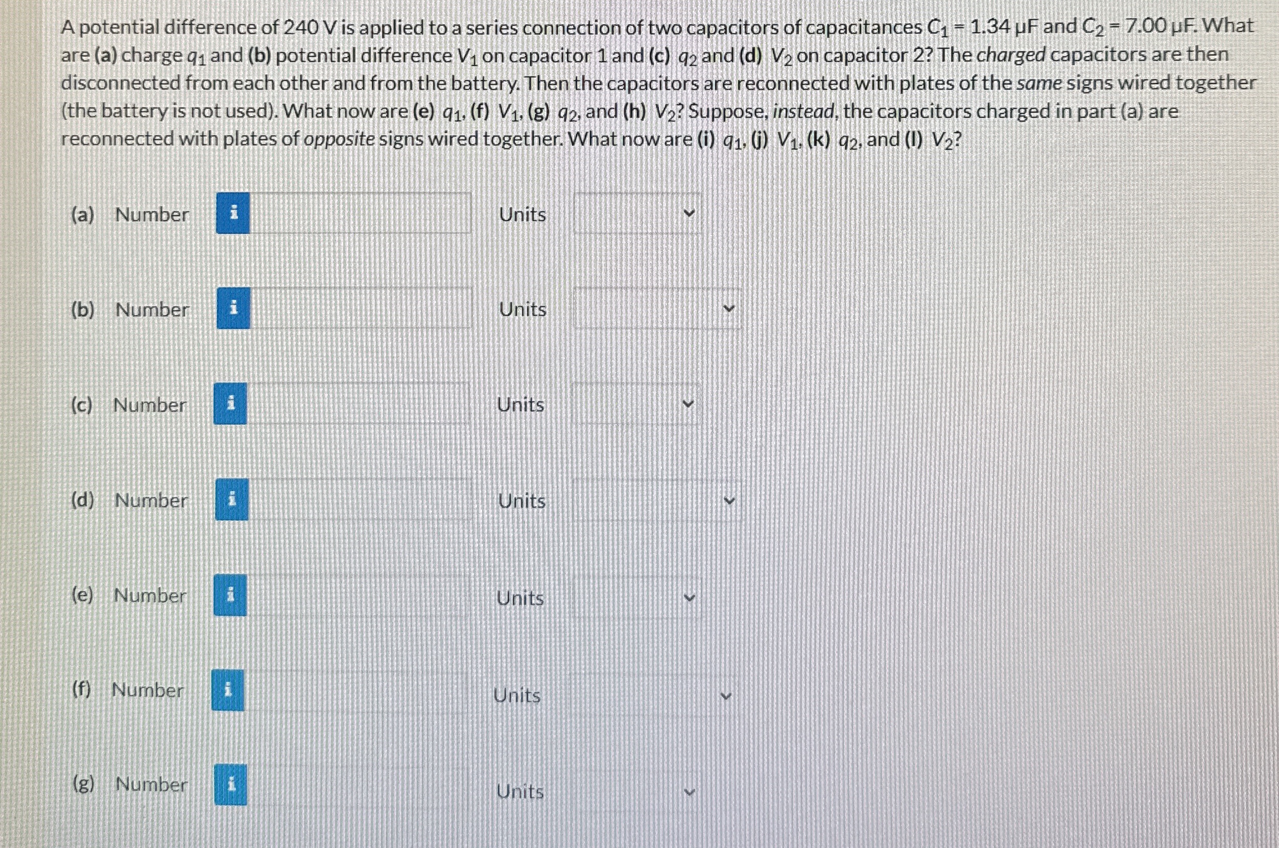 A potential difference of 2 4 0 V is applied to a