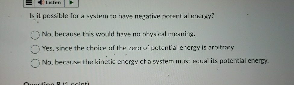 Listen Is it possible for a system to have