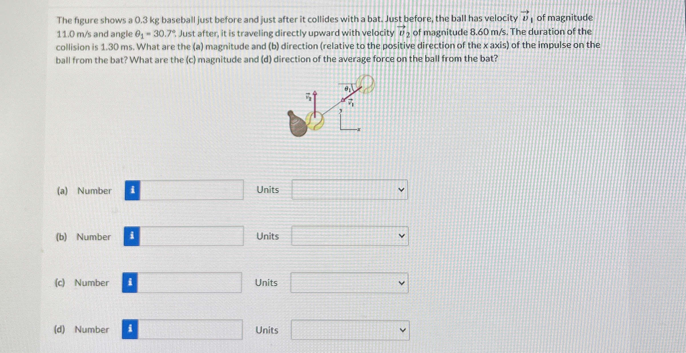 The figure shows a 0 . 3 kg baseball just before