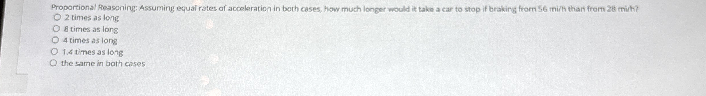 Proportional Reasoning: Assuming equal rates of