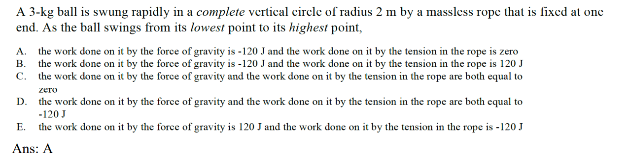 A 3 - kg ball is swung rapidly in a complete