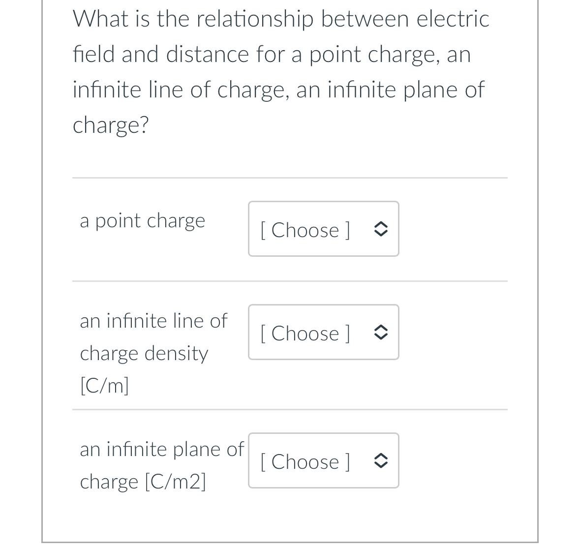 What is the relationship between electric field