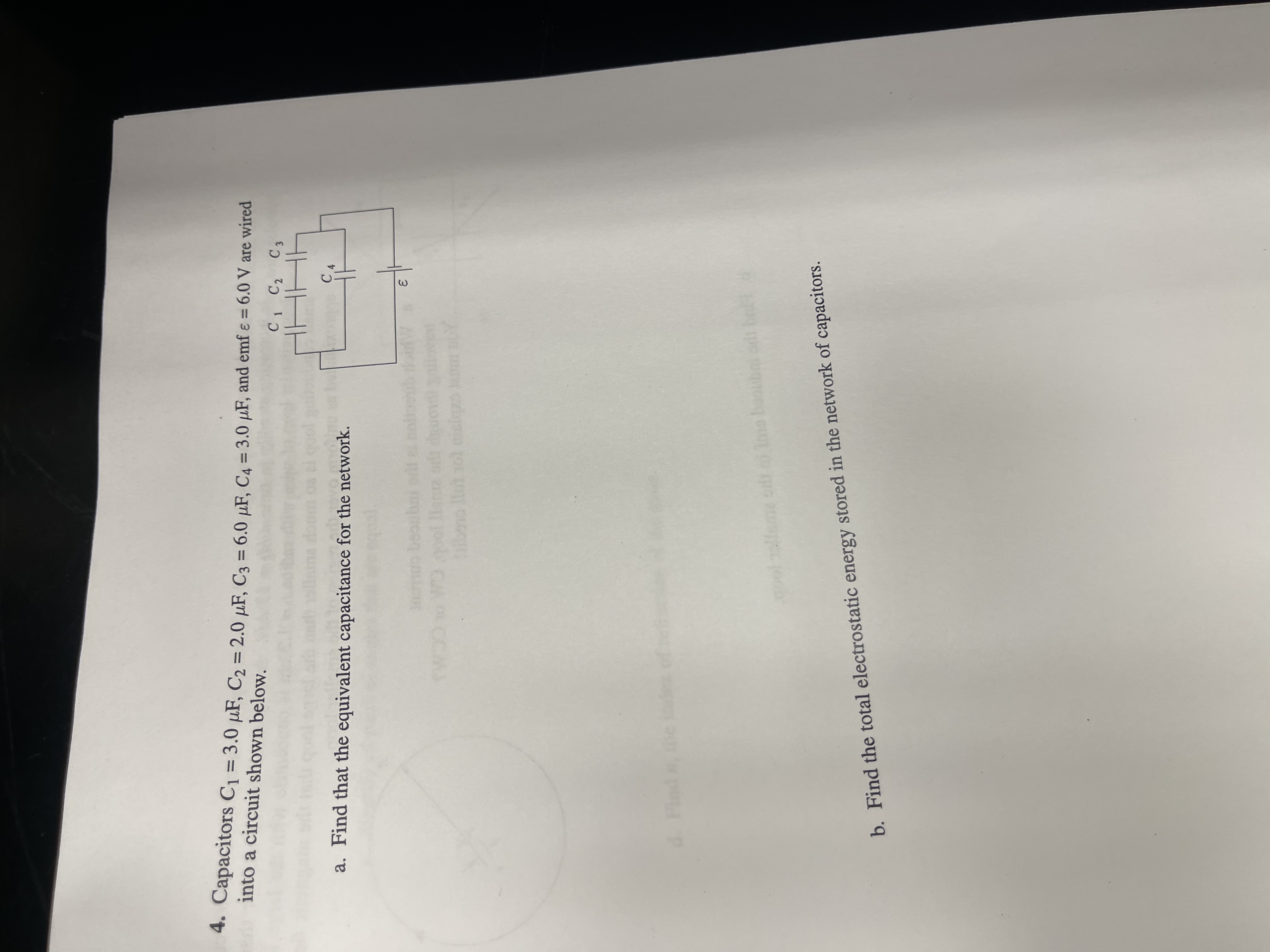 Capacitors C 1 = 3 . 0 F , C 2 = 2 . 0 F , C 3 =