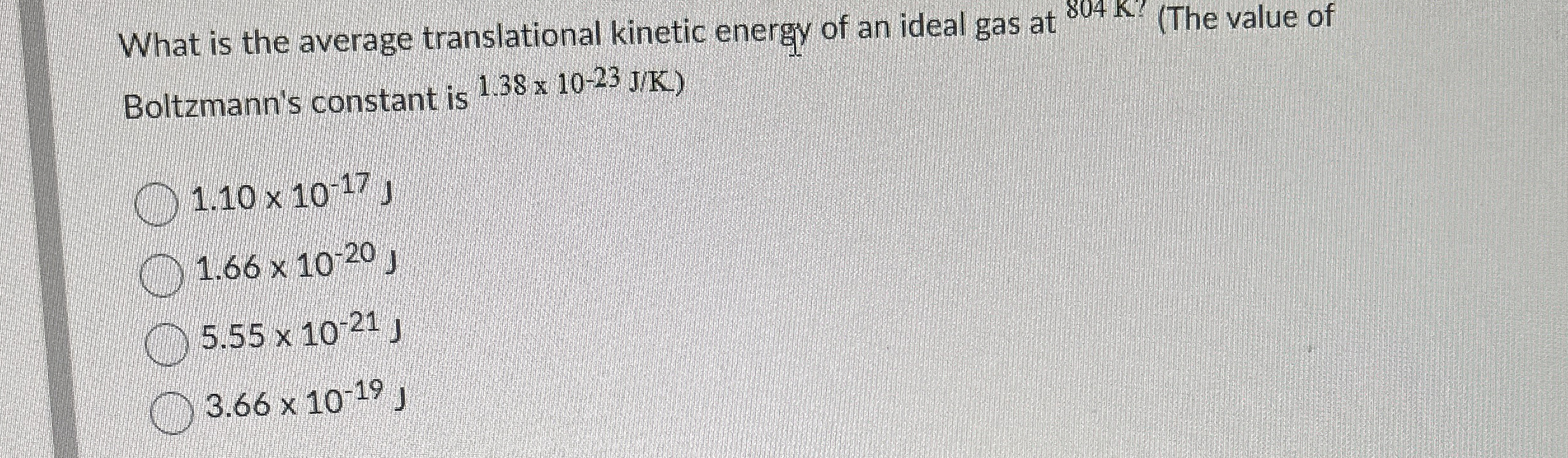 What is the average translational kinetic energy