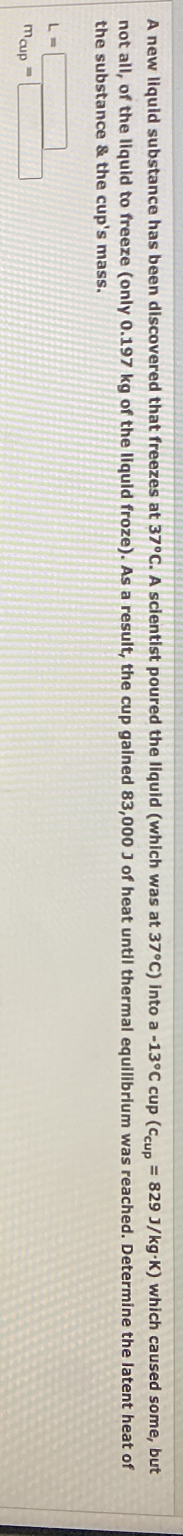 NEED HELP ASAP A new liquid substance has been