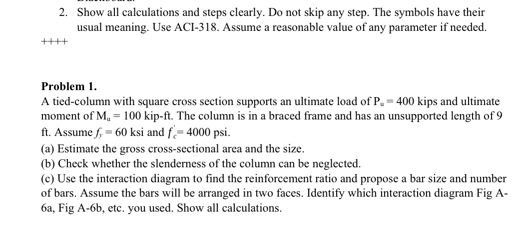 Show all calculations and steps clearly. Do not