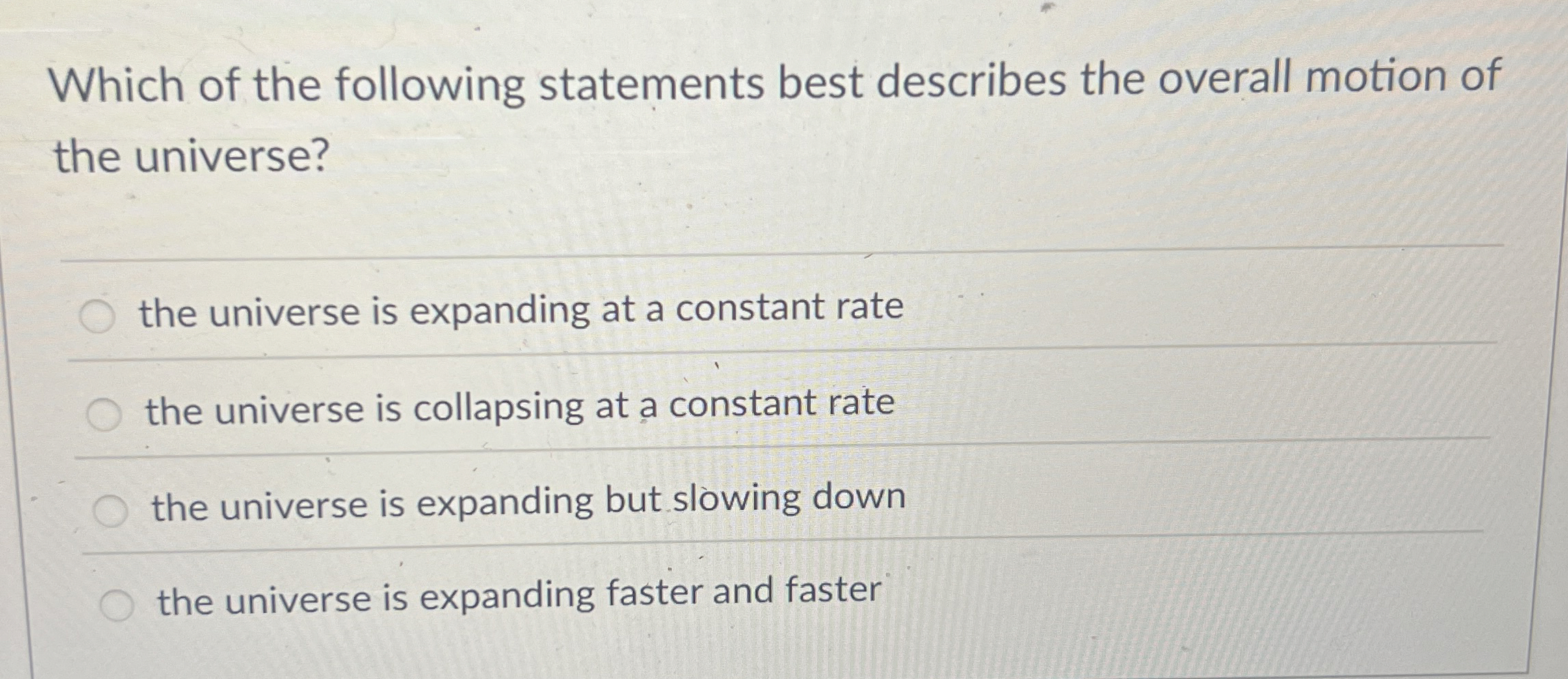 Which of the following statements best describes