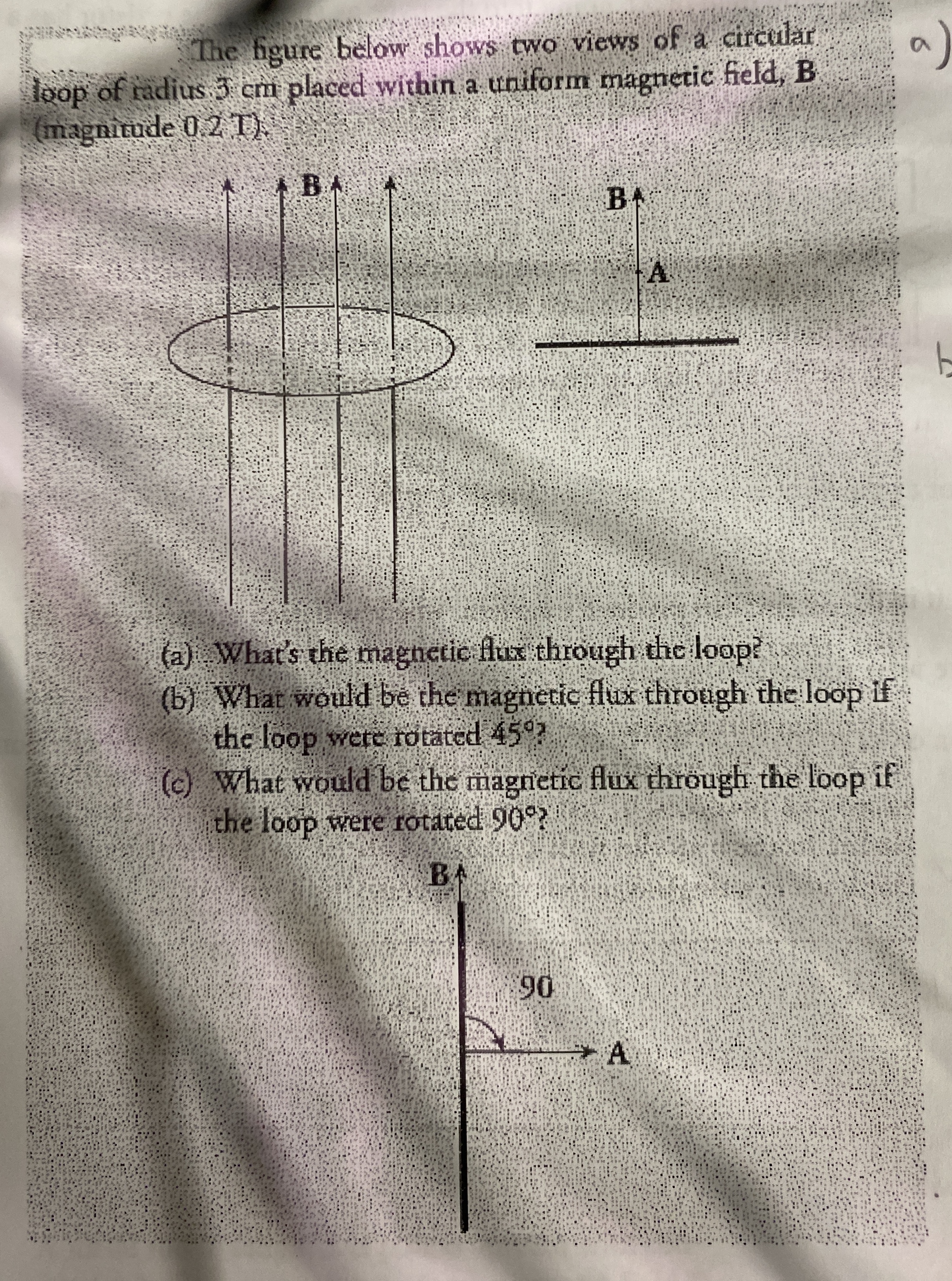 The figure below shows two views of a circulat