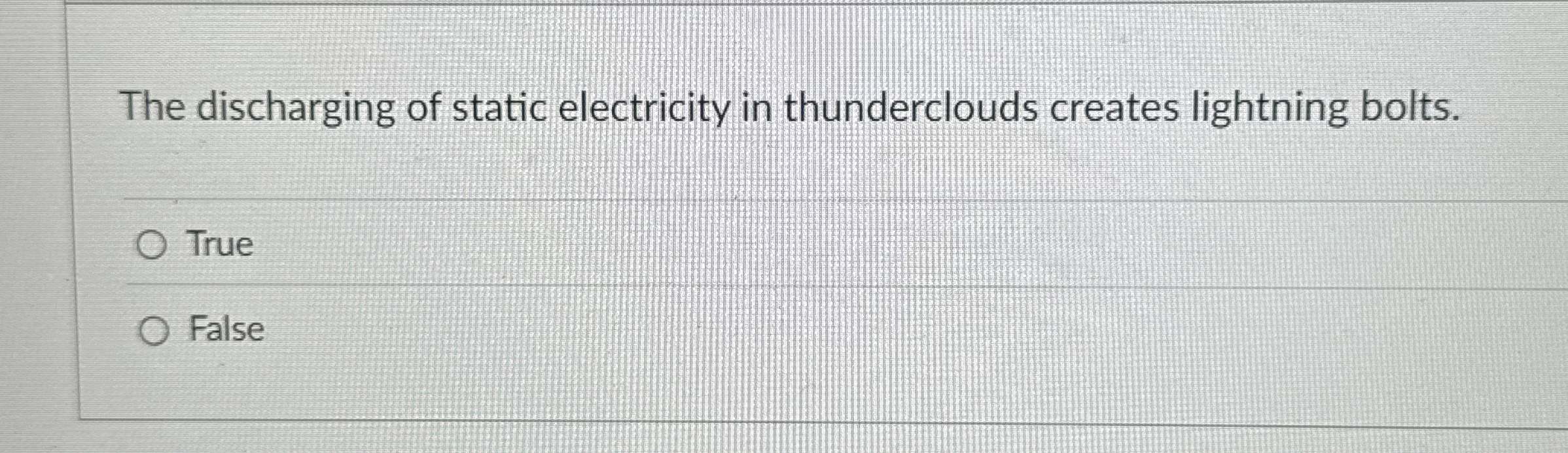 A thundercloud cannot contain both positive and
