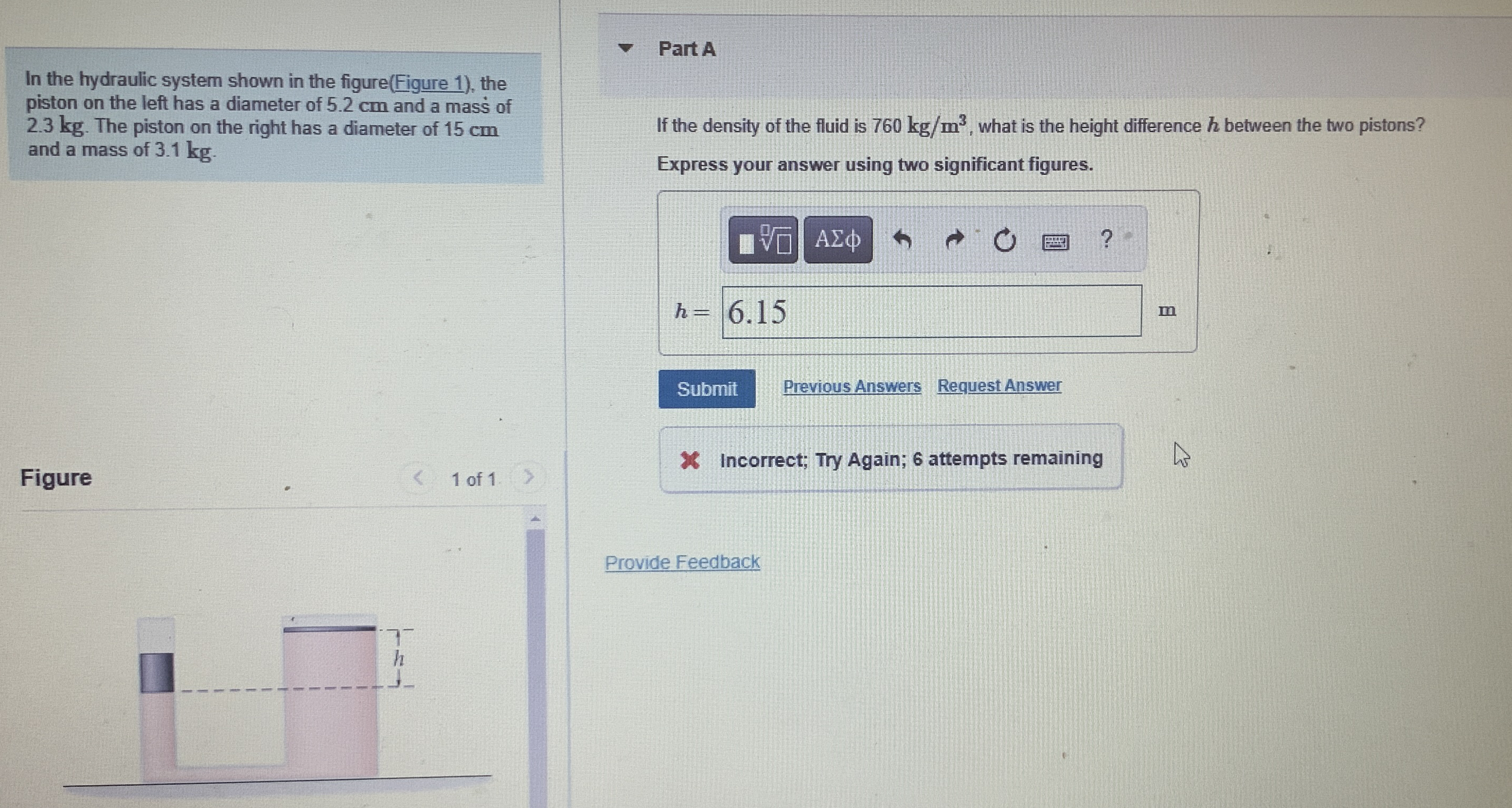 In the hydraulic system shown in the figure (
