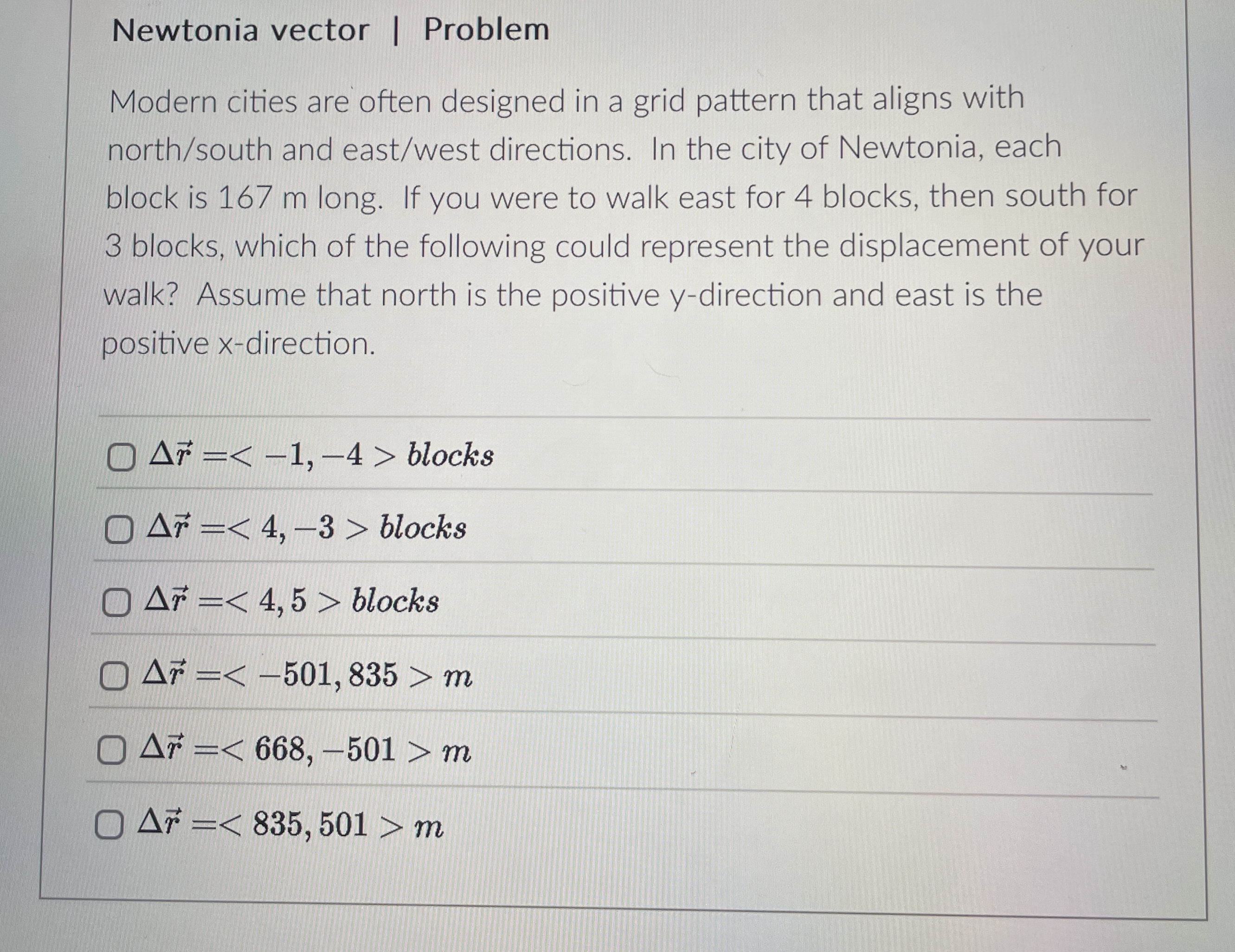 Newtonia vector | Problem Modern cities are often