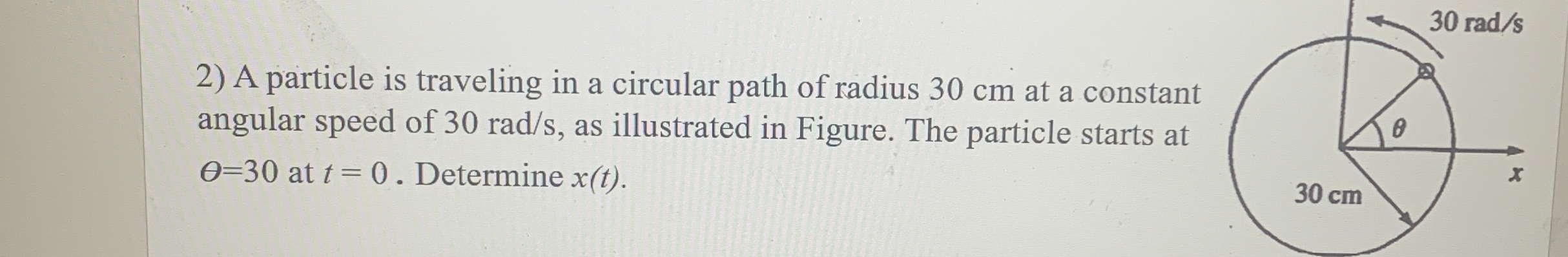 A particle is traveling in a circular path of