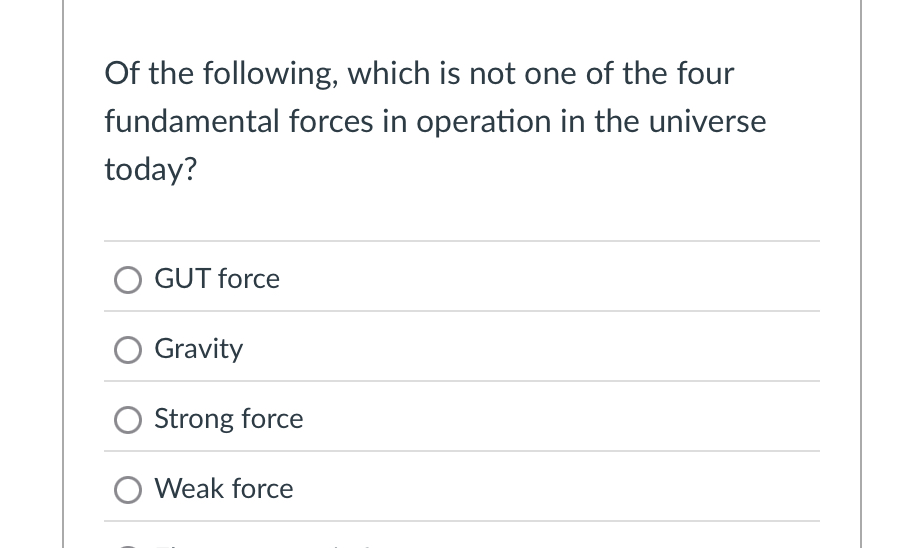 Of the following, which is not one of the four